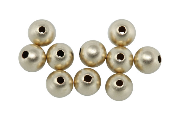 14K Gold Filled 4mm Sandblast Beads - 10 Pieces