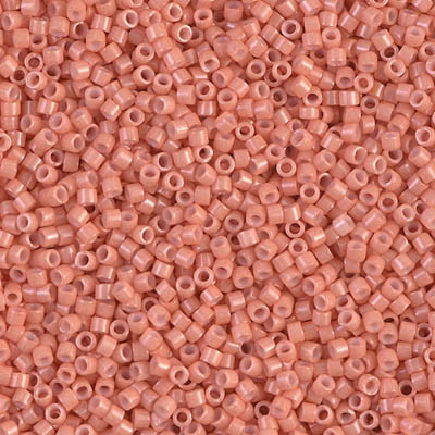 Delicas Size 11 Miyuki Seed Beads -- 1363 Dyed Opaque Peach