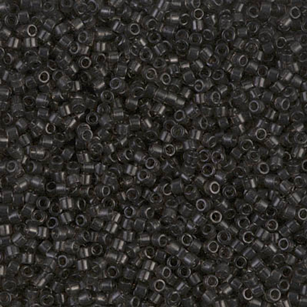 Delicas Size 11 Miyuki Seed Beads -- 1319 Dyed Transparent Dark Grey