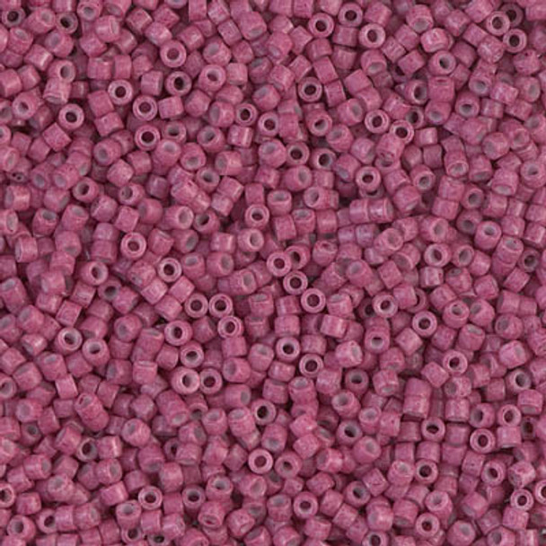 Delicas Size 11 Miyuki Seed Beads -- 1376 Dyed Opaque Wine