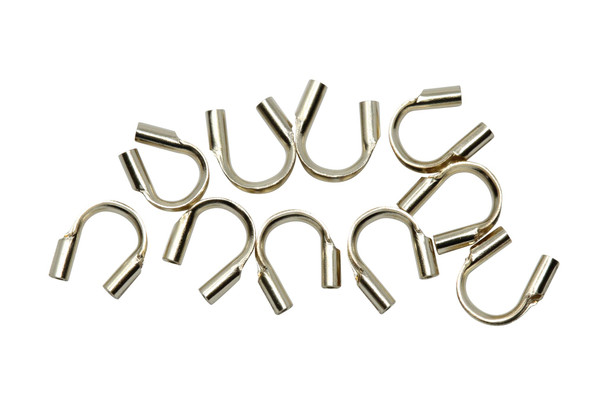 14K Gold Filled Cable Thimbles .021" Hole - 10 Pieces