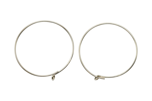 14K Gold Filled 25mm Beading Earring Hoops - Sold as a Pair