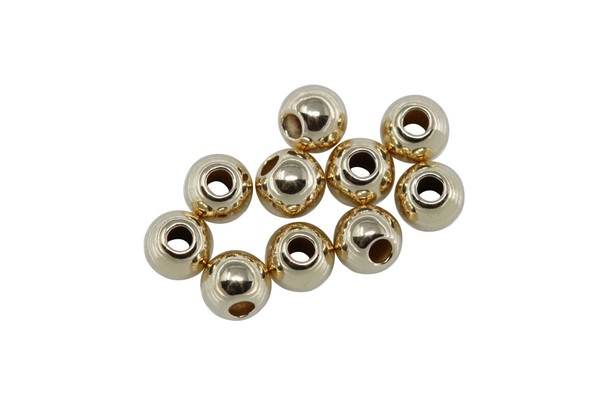 14K Gold Filled 3mm Round Beads - 10 Pieces