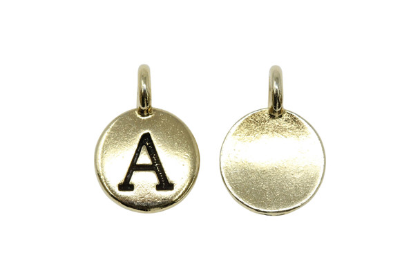 A Alphabet Charm - Gold Plated