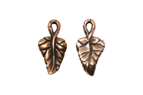 Ivy Leaf Charm - Copper Plated