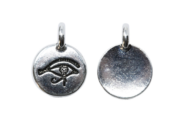Silver Plated 12.1x16.6mm Eye of Horus Charm