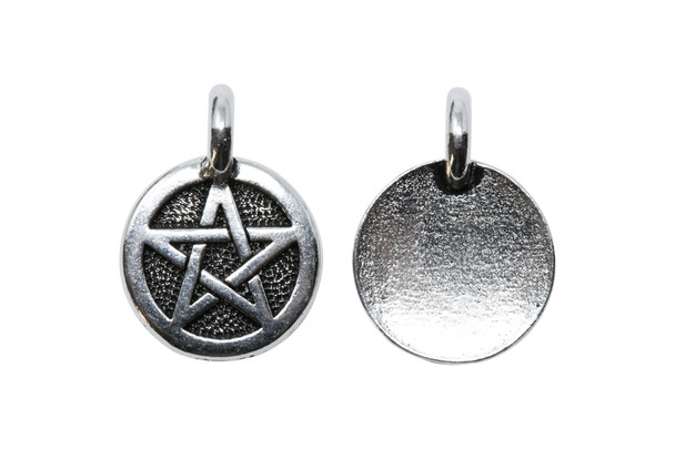 Pentagram Charm - Silver Plated