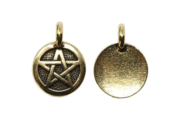 Pentagram Charm - Gold Plated