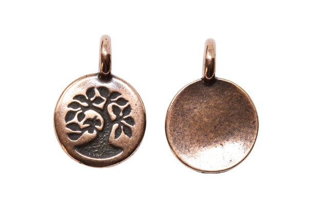 Tree Charm - Copper Plated