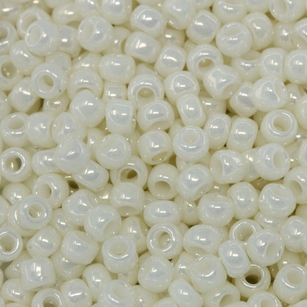 Size 8 Toho Seed Beads -- 421 Ivory Pearl