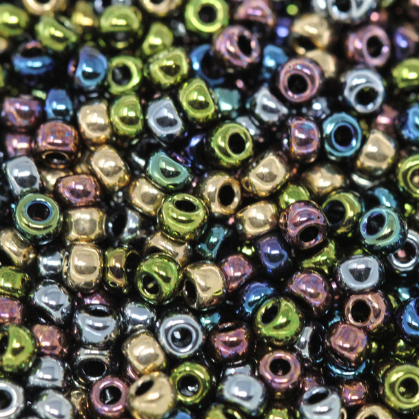 Size 8 Miyuki Seed Beads -- Mix 23 Heavy Metals