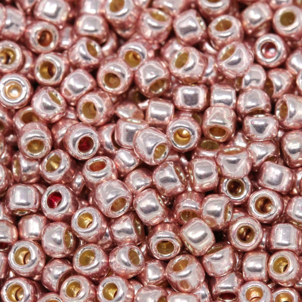 Size 8 Toho Seed Beads -- P475 Galvanized Light Pink