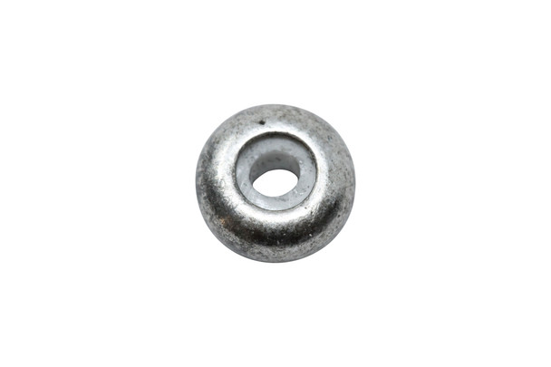 Antique Silver Plated 8x4mm Silicone Rondelle Bead