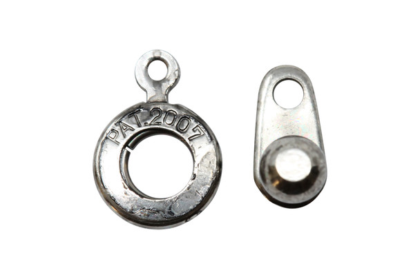 Antique Silver Ball and Socket Clasp 8mm
