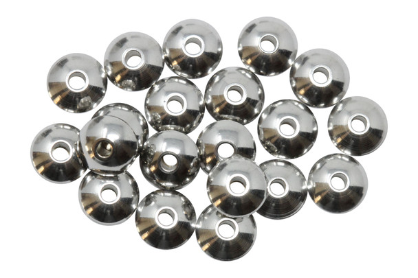 Stainless Steel 8mm Rondelle Beads - 20 Pieces
