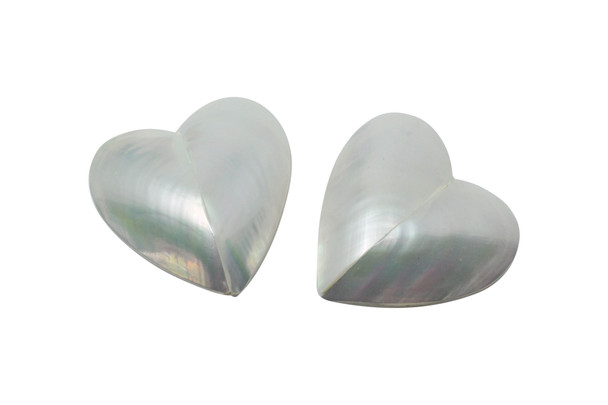 Nautilus Polished 25mm Heart Bead