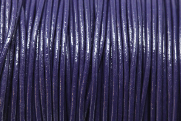 Violet 1.5mm Leather Cord - Sold by the Foot