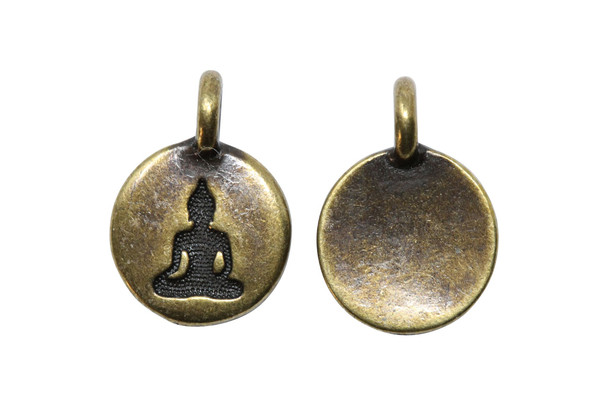 Buddha Charm - Brass Plated