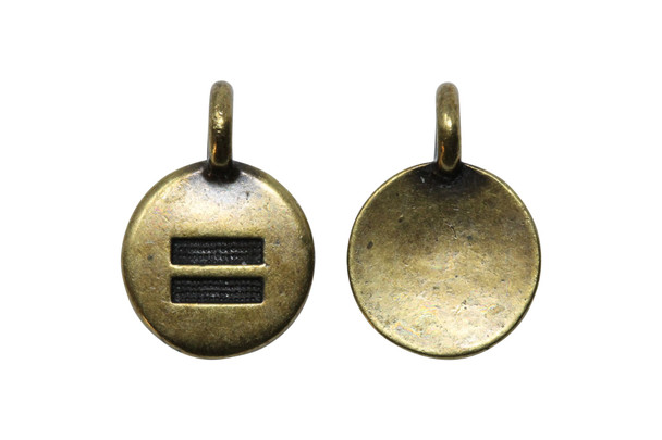 Equality Charm - Brass Plated