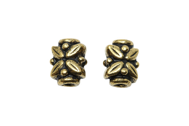 Gold Plated 6.25x8mm Leaf Bead