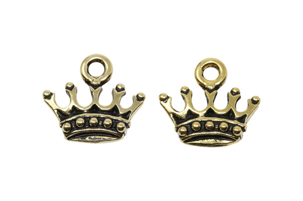 King's Crown Charm - Gold Plated