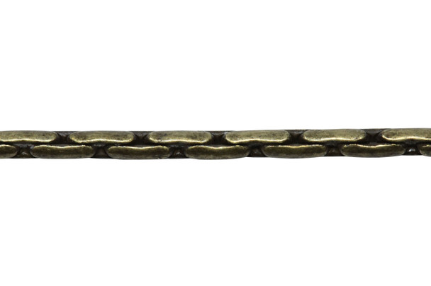 Antique Brass 1.25mm Beading Chain - Sold By 6 Inches