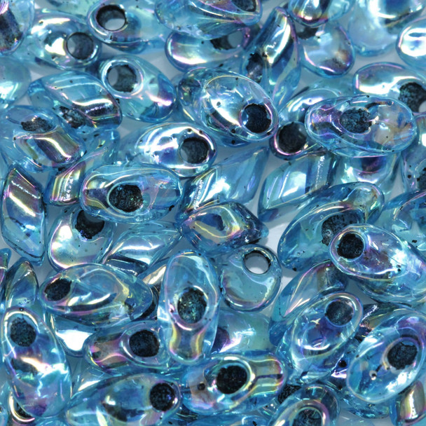 4x7mm Magatamas -- 2149 Sapphire AB / Cobalt Lined