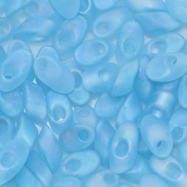 4x7mm Magatamas -- 148F Transparent Light Blue AB Matte
