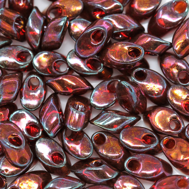 4x7mm Magatamas -- 315 Cranberry Gold Luster