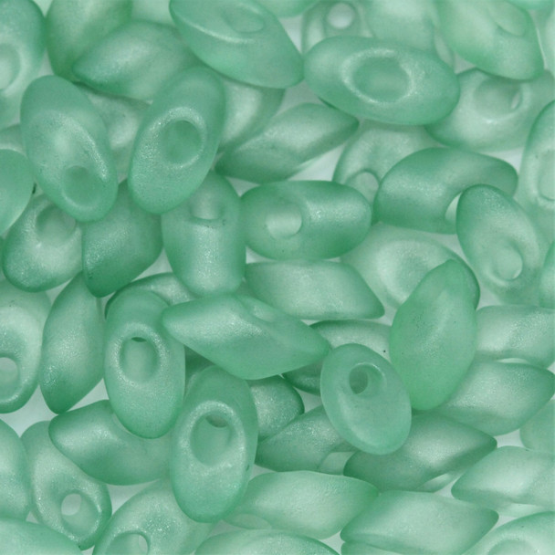 4x7mm Magatamas -- 2104F Sea Glass Green Matte