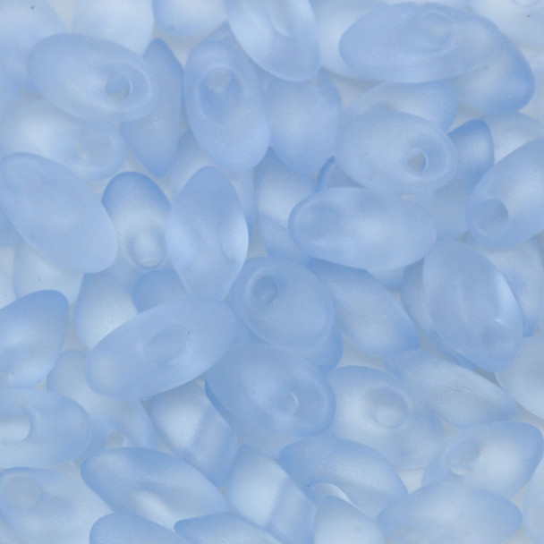 4x7mm Magatamas -- 2105F Transparent Light Sapphire Matte