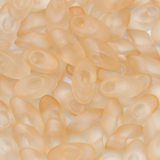 4x7mm Magatamas -- 2102F Transparent Light Peach Matte