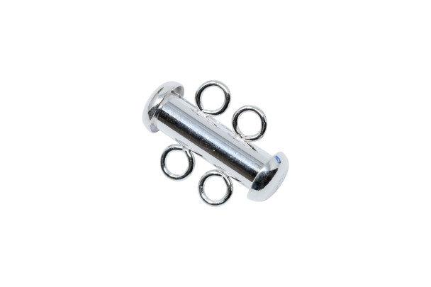 Sterling Silver 2 Strand Slide Clasp