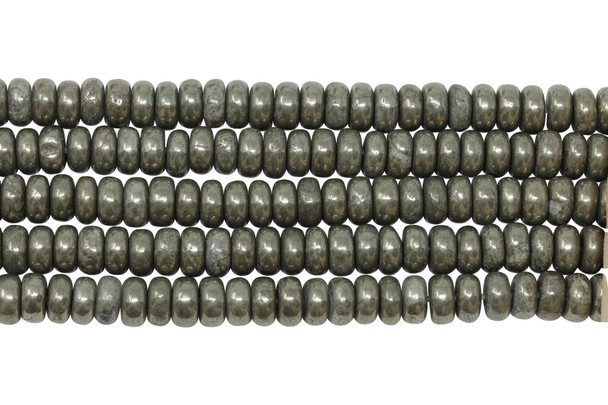 Pyrite Polished 3x6mm Rondelle