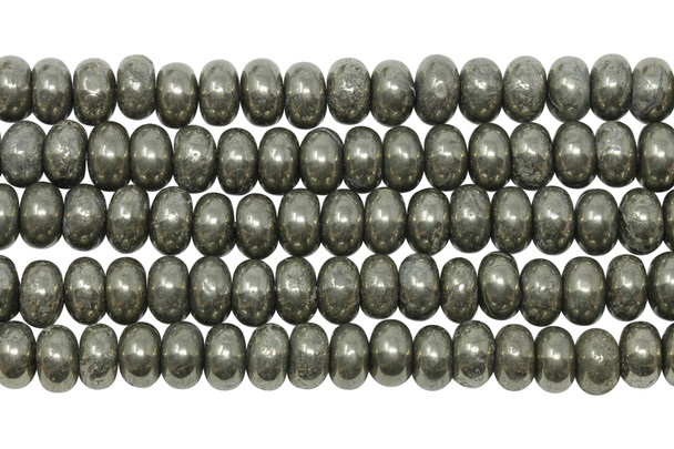 Pyrite Polished 5x8mm Rondelle