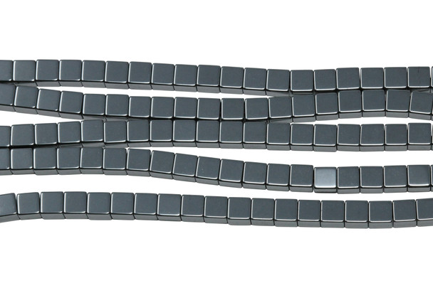 Hematite Polished 4mm Cube