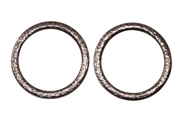 Hammertone 1.25-inch Ring - Copper Plated