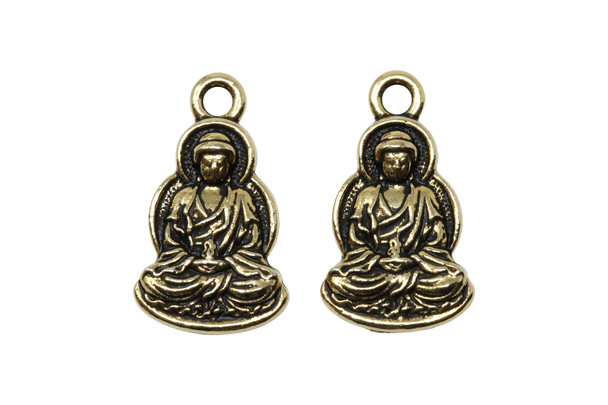 Sitting Buddha Charm - Gold Plated