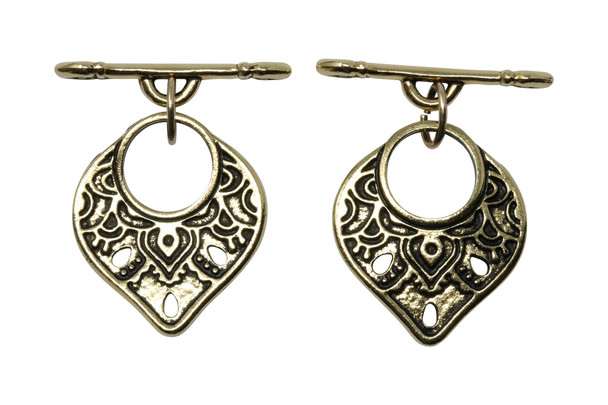 Temple Toggle Bar and Eye - Gold Plated