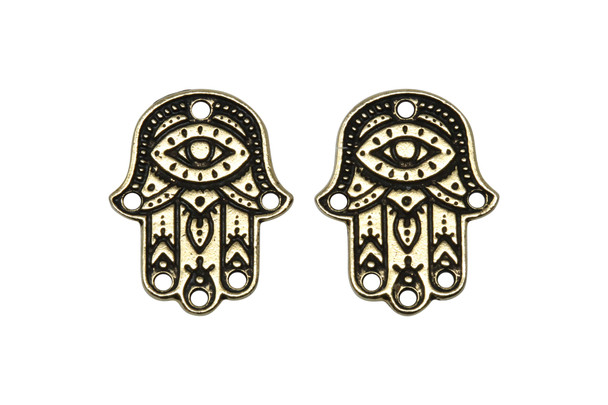 Hamsa Hand Link - Gold Plated