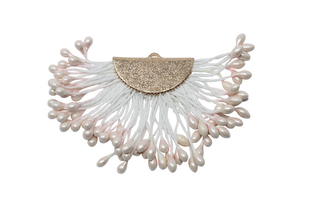Blush 40x60mm Tassel with Flat Gold Cap