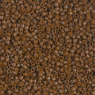 Delicas Size 11 Miyuki Seed Beads -- 2142 Duracoat Opaque Cognac