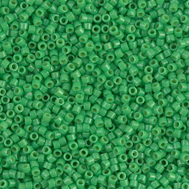 Delicas Size 11 Miyuki Seed Beads -- 2126 Duracoat Opaque Fiji Green