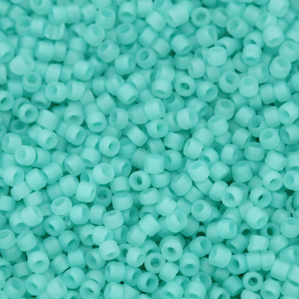 Size 15 Matsuno Seed Beads -- F219A Sea Mist Frosted