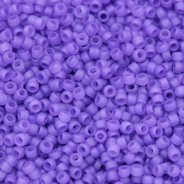 Size 15 Matsuno Seed Beads -- F222A Violet Frosted