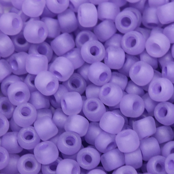 Size 8 Matsuno Seed Beads -- F222 Light Purple Frosted