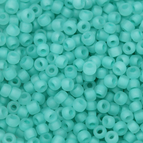 Size 11 Matsuno Seed Beads -- F219A Sea Mist Frosted