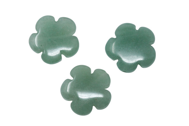 Green Aventurine Polished 20mm Flower
