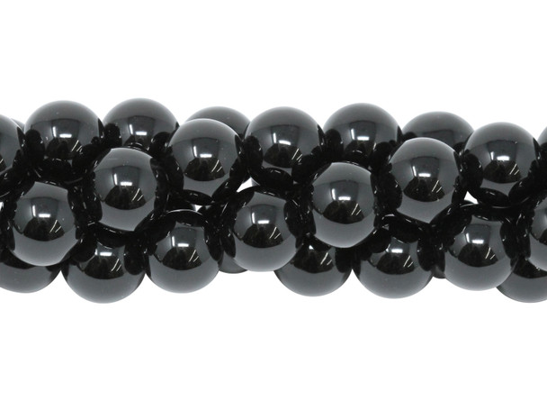 Black Onyx A Grade Polished 10mm Round