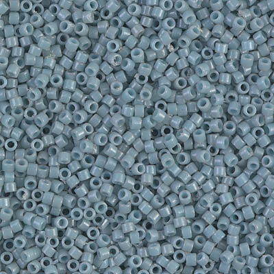 Delicas Size 11 Miyuki Seed Beads -- 2129 Duracoat Opaque Moody Blue